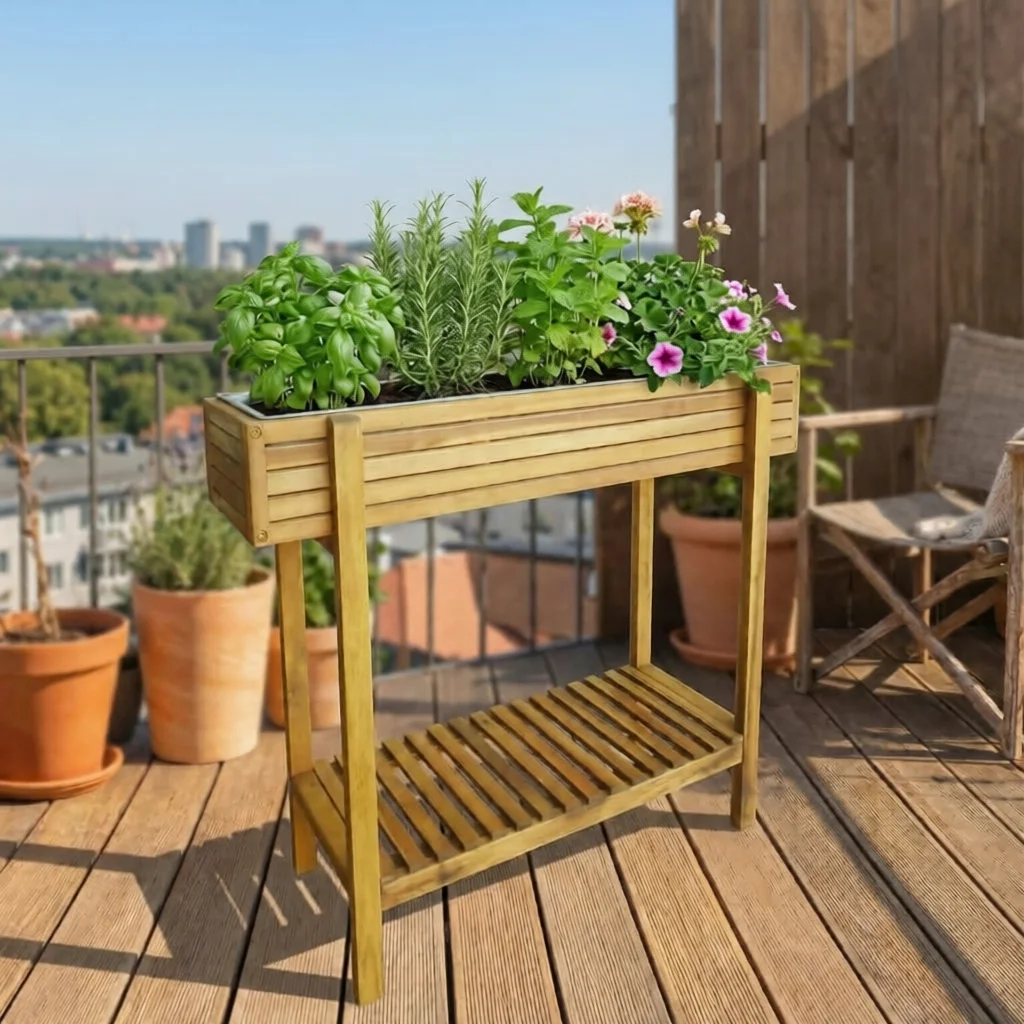 forhøjet plantekasse