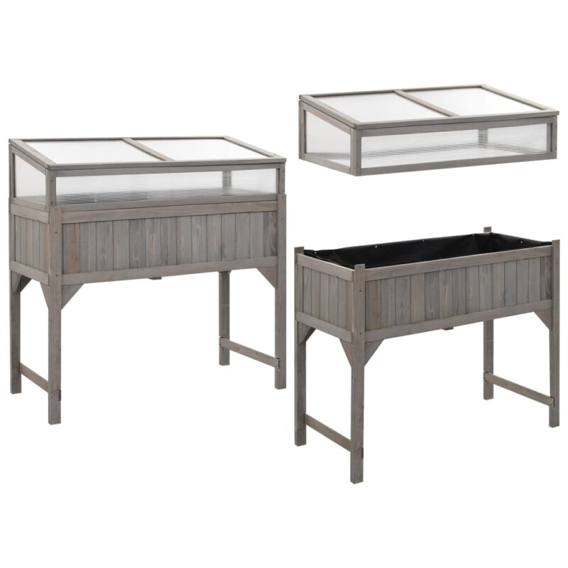 Altan højbed med drivhus - 110x54x120 cm