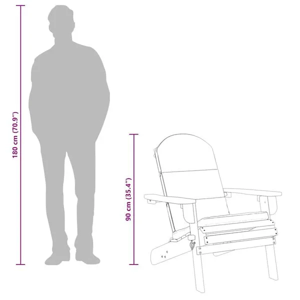 AkacieCharm - Adirondack altanstol med hynder