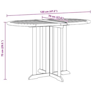 TeakCharm - Foldbart altanbord i teaktræ