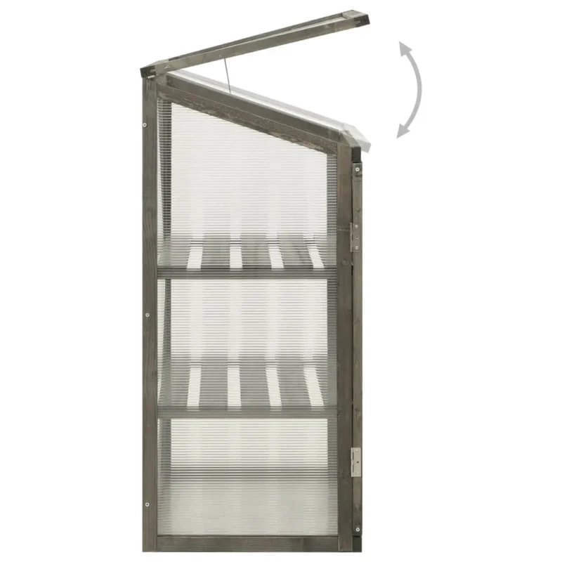 Altan drivhus i fyrretræ - 60X45X100 cm