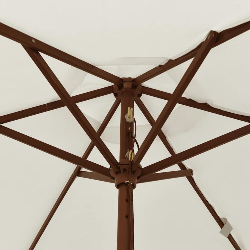 Altanparasol med træstang - 196X231 cm