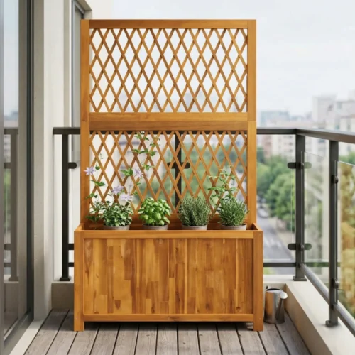 Stor Plantekasse Med Espalier (flere størrelser)